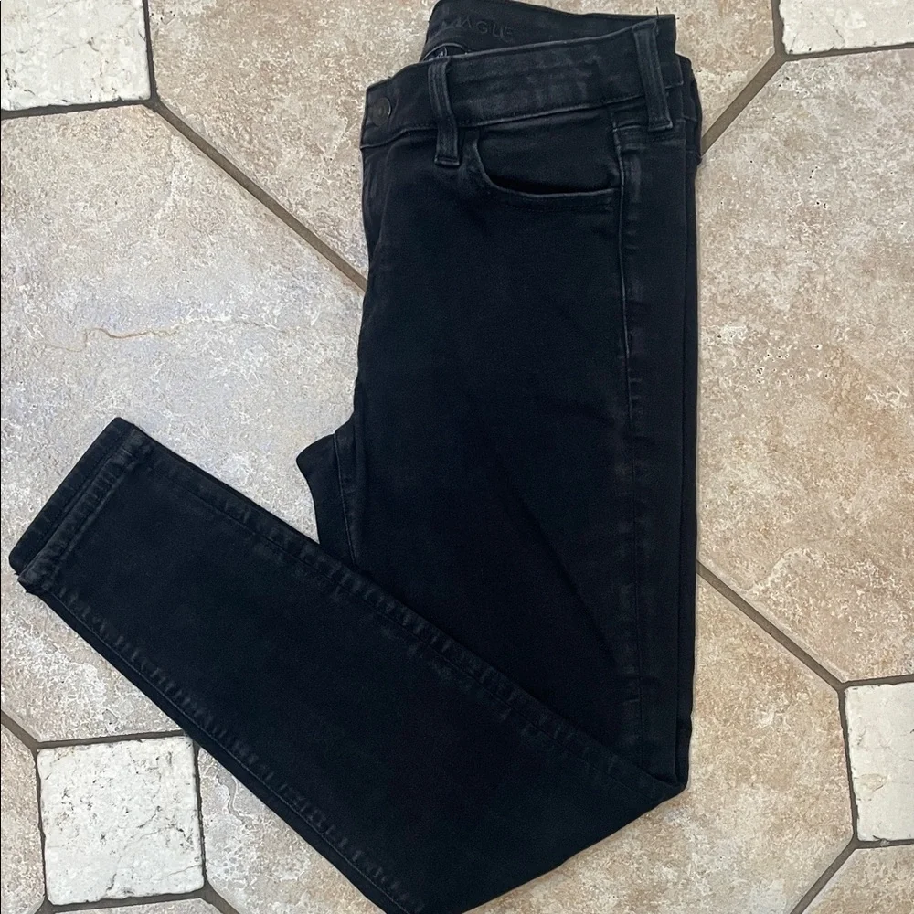 American Eagle Outfitters Black Skinny Jeans - Picture 7 of 10